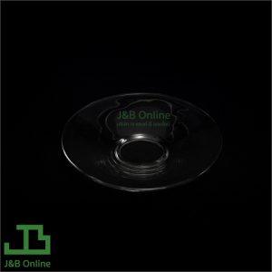 Round clear glass saucer 6" for tea cup 0671