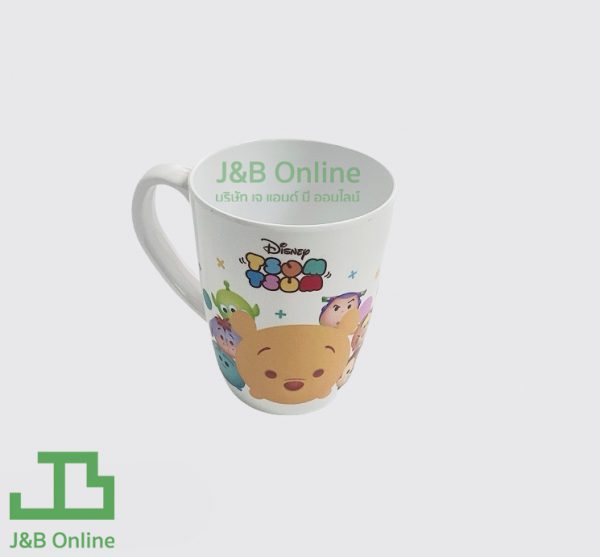 White Glass Melamine 3 inch with Holder TSUMSUM C2352-3-TS