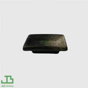 Snowflake rectangular ceramic sauce dish 3" YC0002-SN