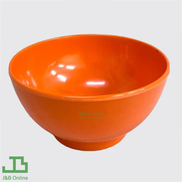 Orange round melamine bowl 4" (6 pieces) B6034-4-OR