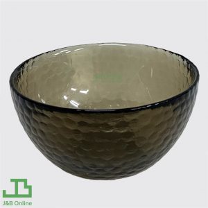Gray round glass bowl 4.5" KT060-GY