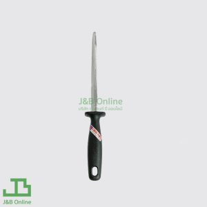 Knife sharpening rod 8" with black plastic handle KOM08