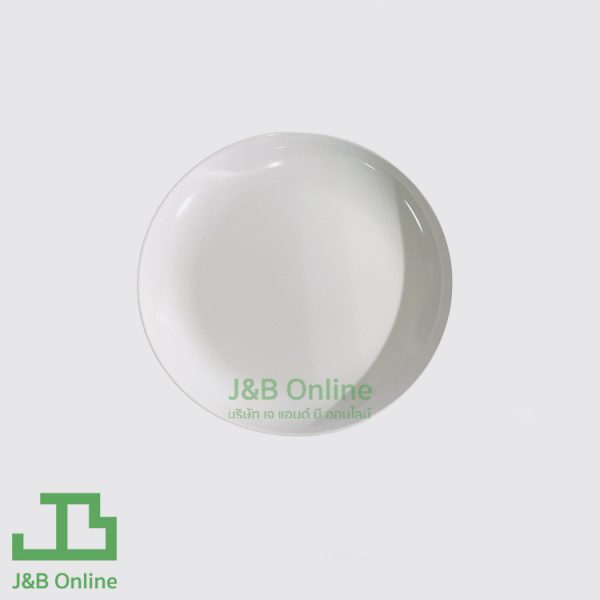 Cream round melamine plate 8.5" 41D-1