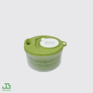 Green round plastic salad spinner 25cm JCP5365-GR