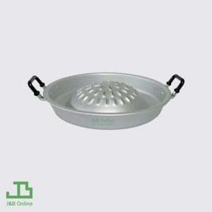 Silver round aluminium bbq pan 30cm UM000021