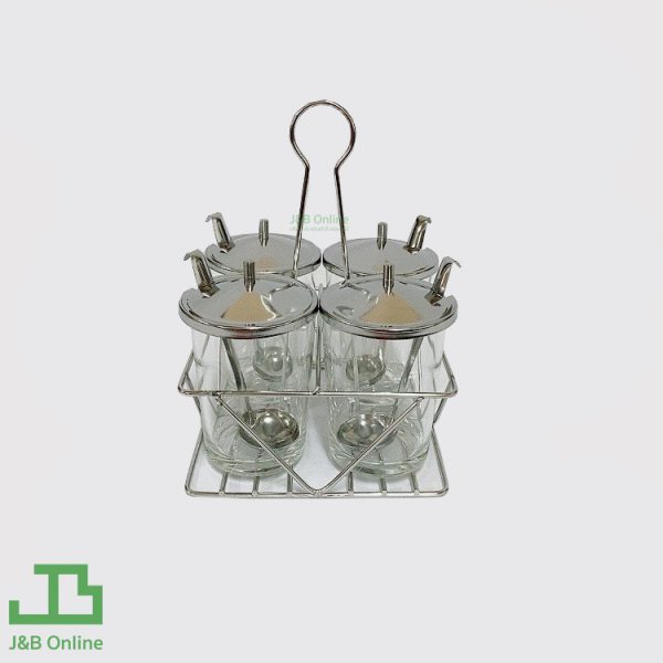 Stainless steel condiment set 14cm NO.909 093-10-78