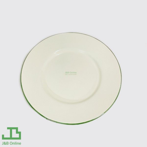 Cream Galvanized Dish 10 inch RB000049-CREAM