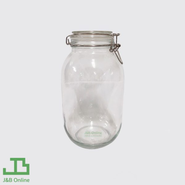 Clear glass storage jar 3,000ml GJ13000R