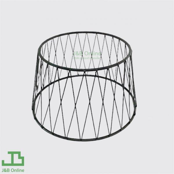 Black-coated steel circular net pattern food display stand 30cm height 18cm (Stand Only) HR022L