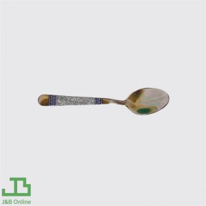 Dark blue stainless steel tea spoon 11cm (6 pieces) CP000104