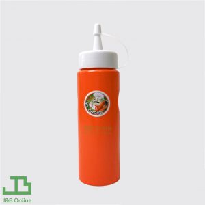 Orange plastic sauce bottle 350ml PNB565-OR