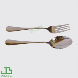 Stainless steel spoon and fork 18.5cm (12pairs) SBSF100