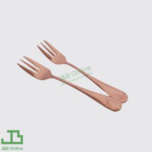 Rose gold stainless steel dessert fork 14cm (6 pieces) SK982-RG