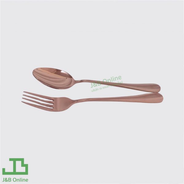 Stainless steel spoon and fork 20cm (12pieces/6pairs) SK983-SK984-RG