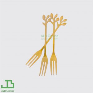 Gold stainless steel dessert fork 12cm (12 pieces) SD-02