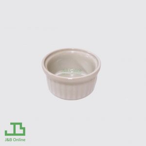 White round ceramic baking dish 7cm TN045-W