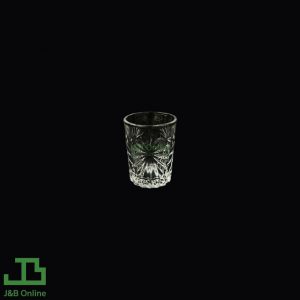 Clear shot glass 50ml pattern B with stand K6504-B