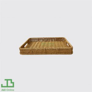 Brown rectangular plastic basket 30x40cm HG0006-L