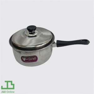 Stainless Steel Pot with Black handle V-one 18 cm