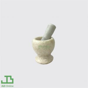 White Marble Mortar 14cm with Pestle CP000594-BIG-W